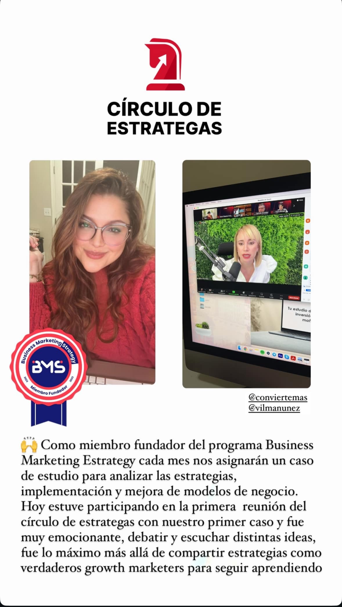 Miembro fundador del circulo de estrategas del grupo convierte mas