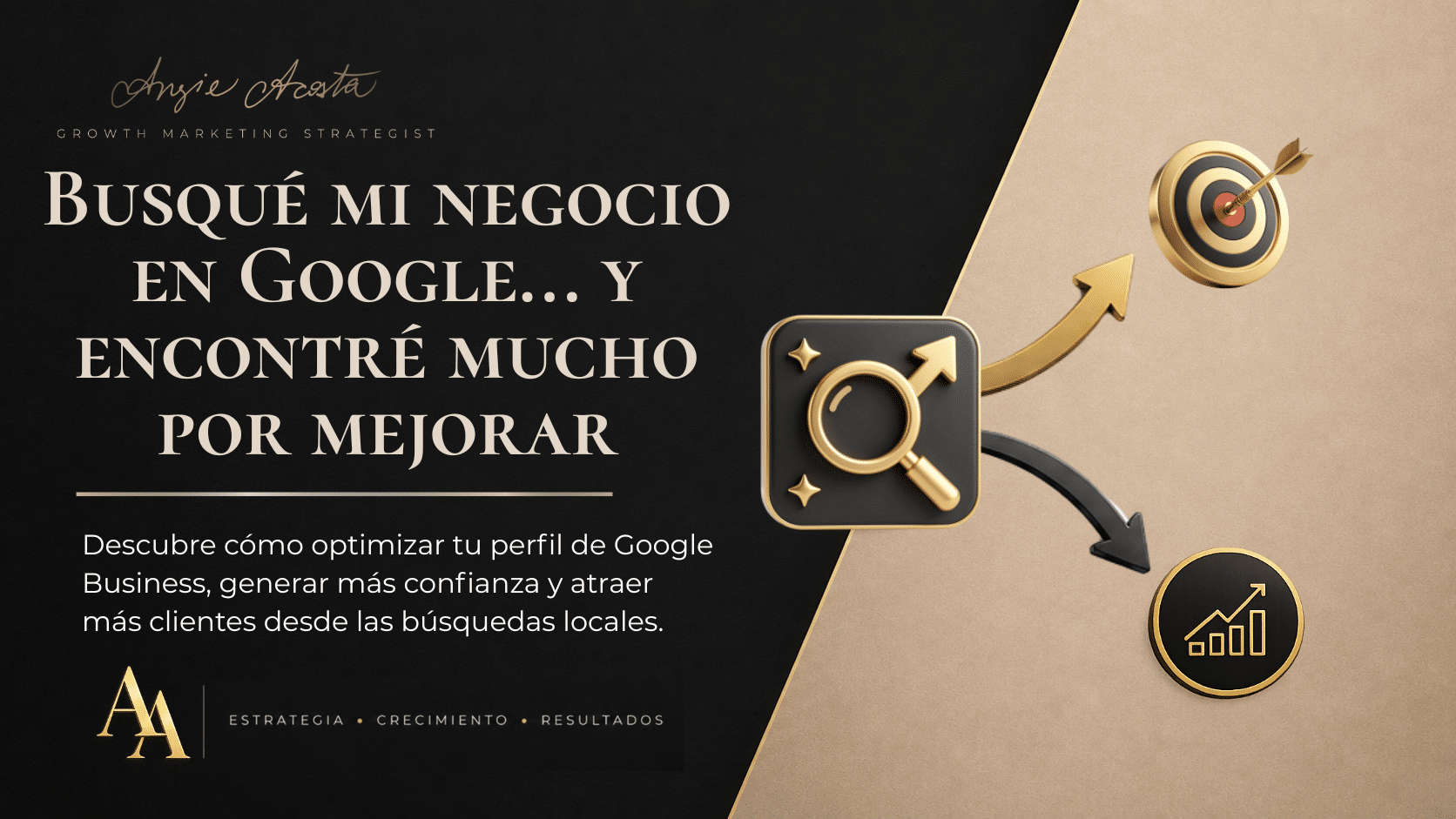 Perfil de Google Business de un negocio local siendo optimizado para mejorar su visibilidad, confianza y posicionamiento en Google Maps y resultados de búsqueda.